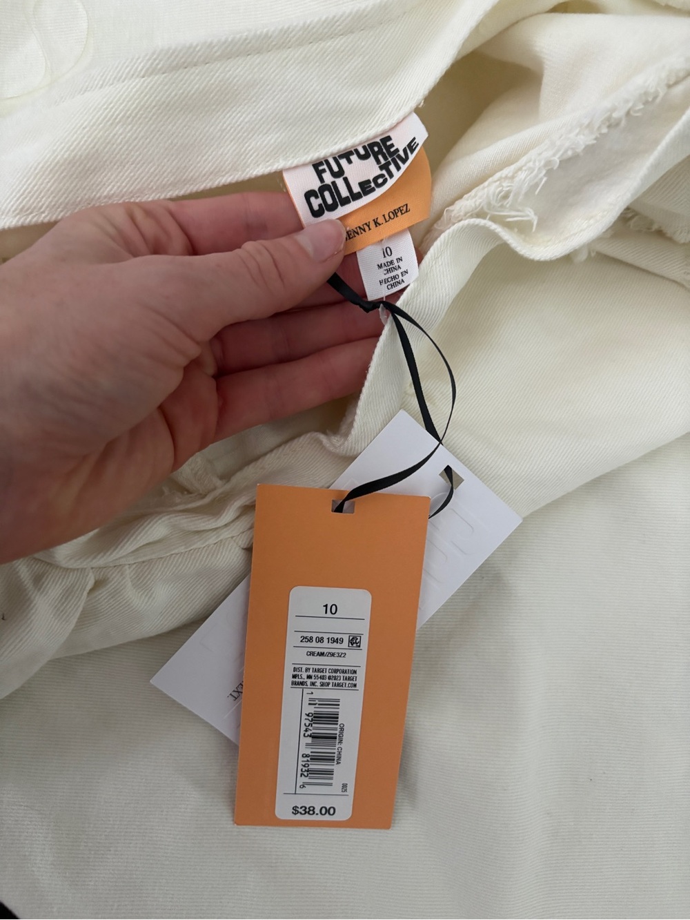 Target Cream One-Shoulder Ruffle Dress - Picture 2 of 2